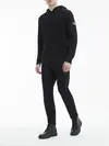 Calvin Klein MONOLOGO BADGE SWEAT Erkek Siyah Kazak