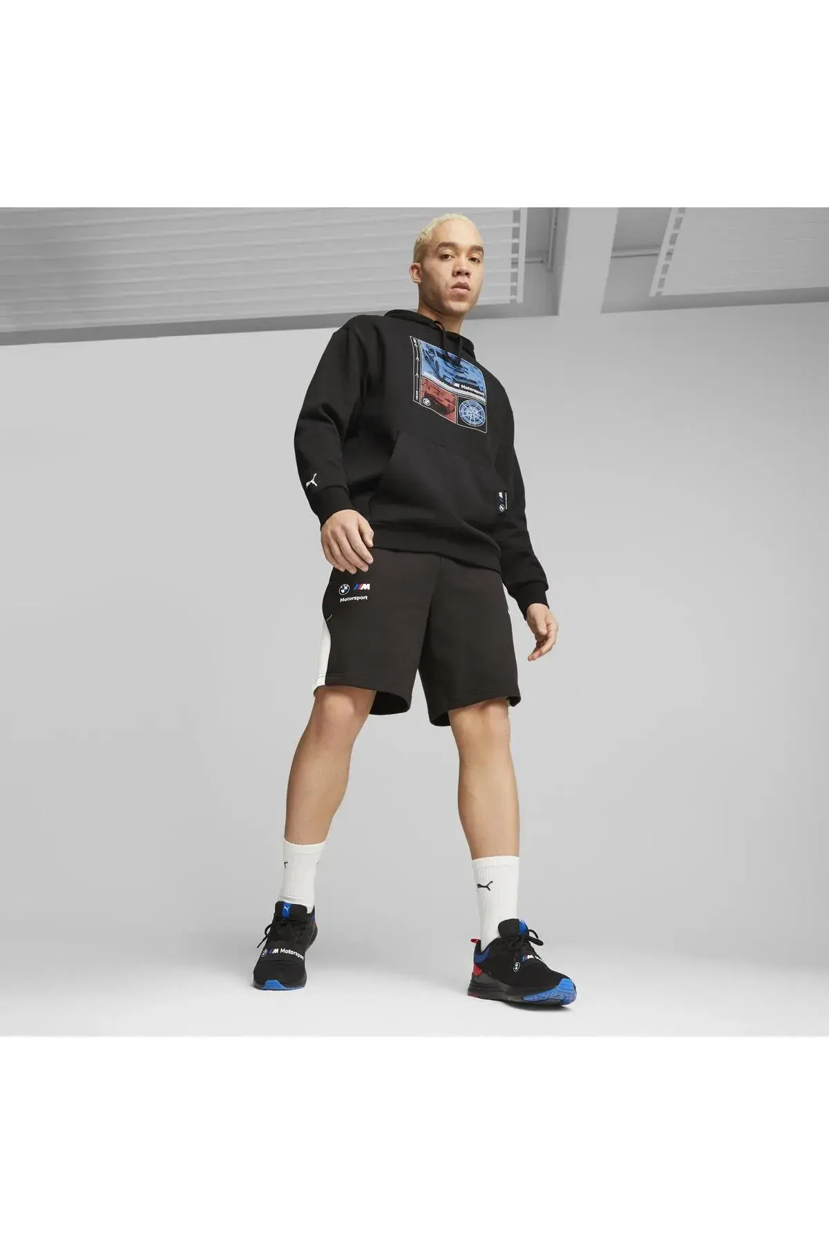 Puma BMW MMS Sweat Shorts Siyah Erkek Şort