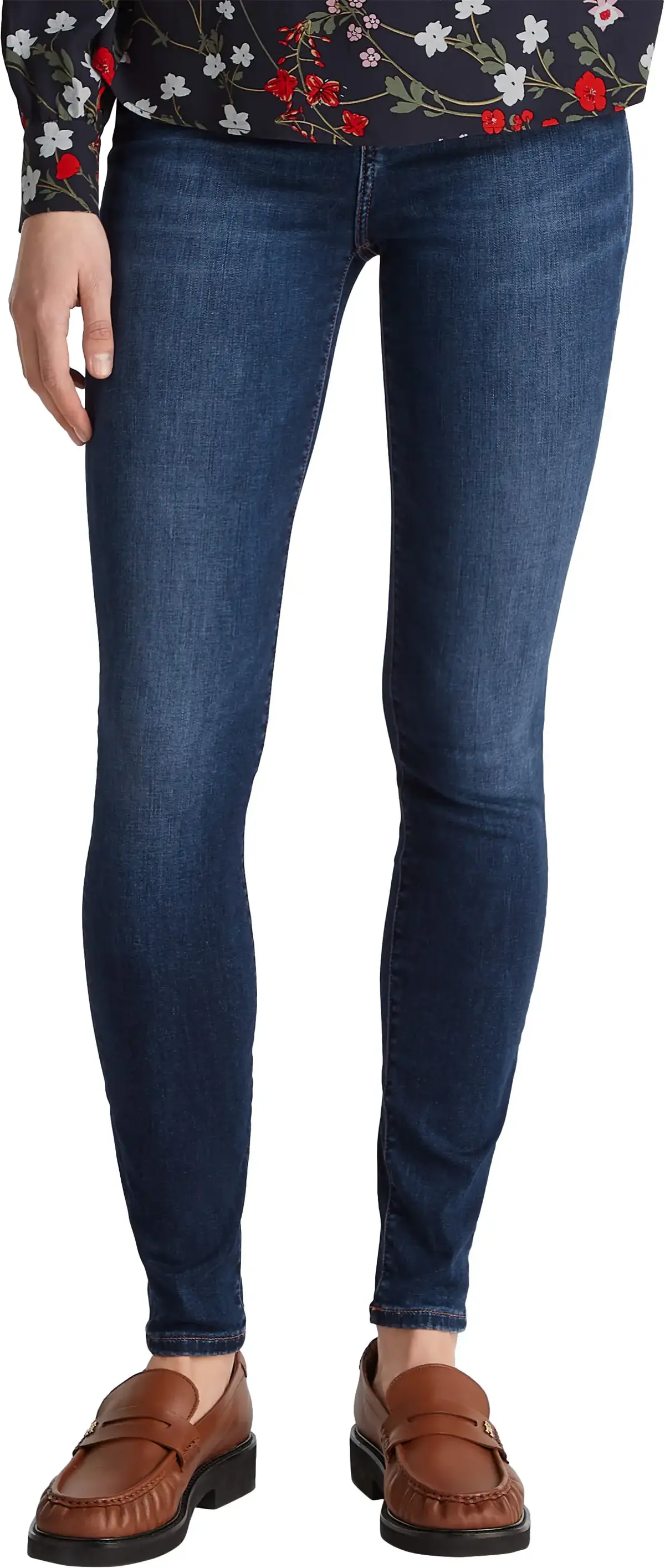 Tommy Hilfiger COMO MID RISE SKINNY Kadın Lacivert Kot Pantolon