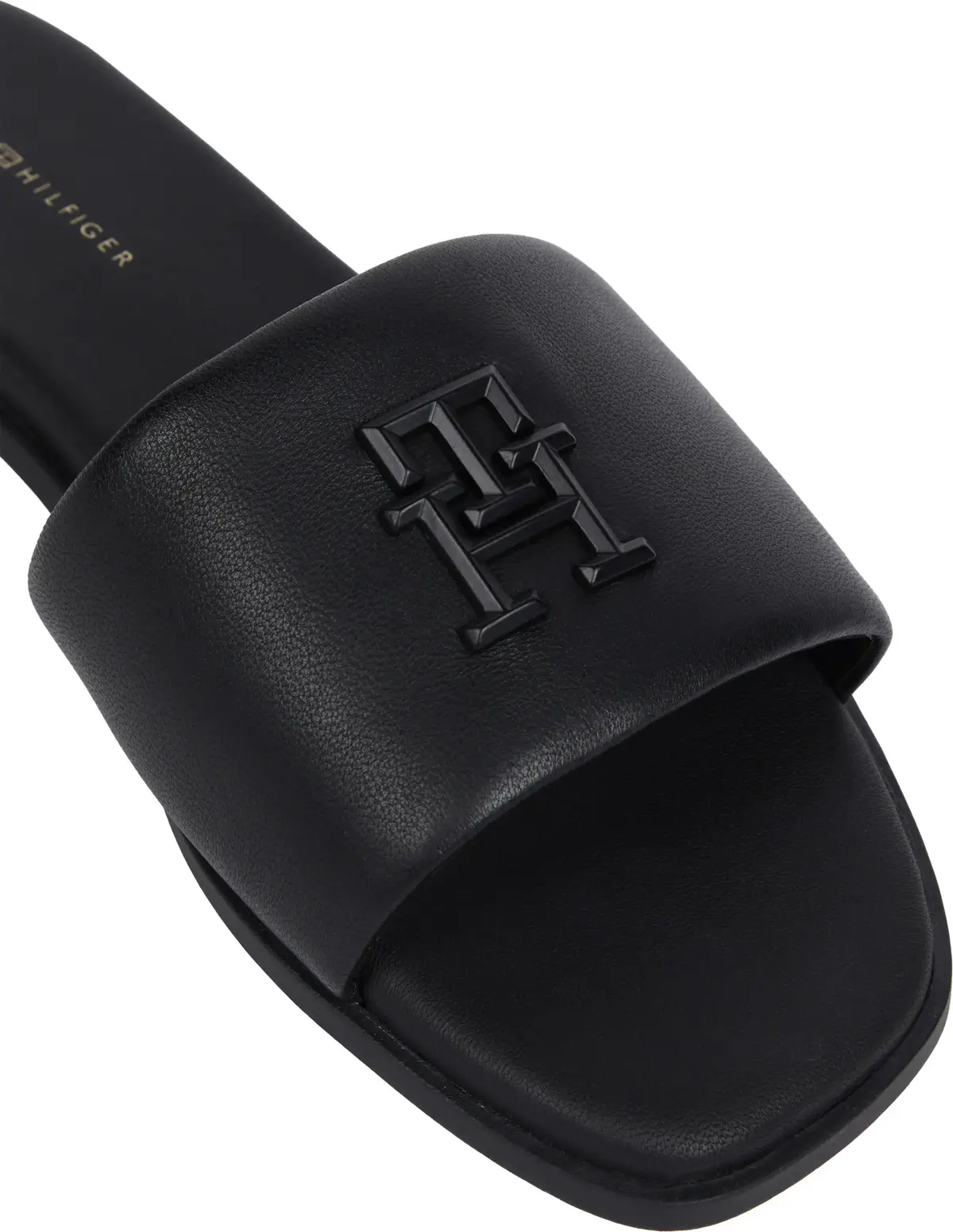 Tommy Hilfiger TH LOGO HARDWARE LEA, BDS Siyah Kadın Terlik