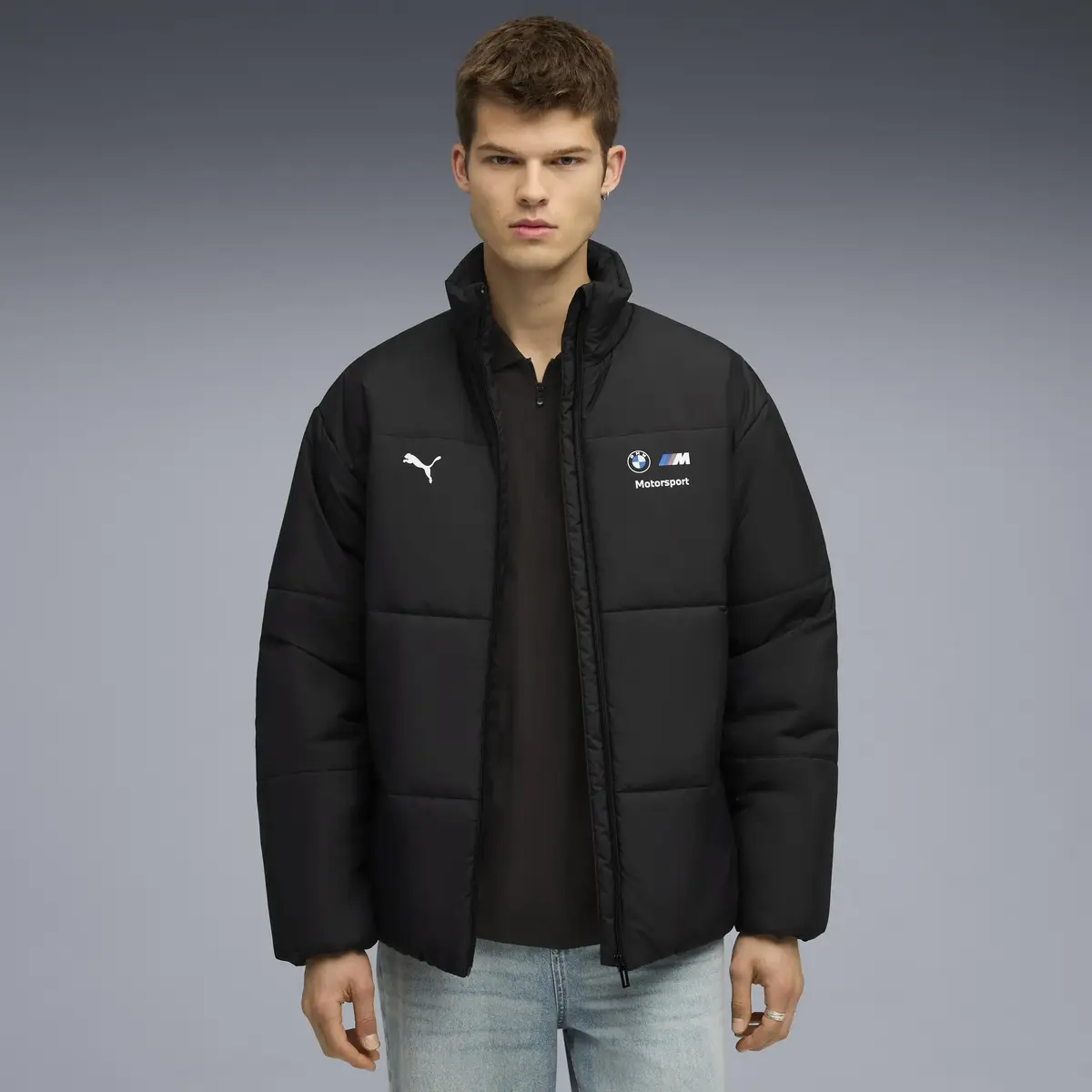 Puma BMW MMS ESS+ PUFFER JACKET Siyah Erkek Mont