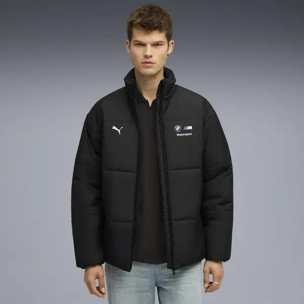 Puma BMW MMS ESS+ PUFFER JACKET Siyah Erkek Mont