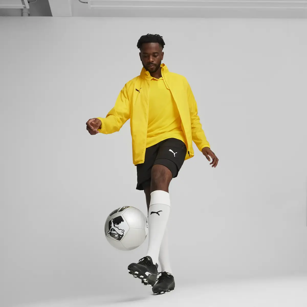 Puma teamGOAL All Weather Jacket Sarı Erkek Yağmurluk