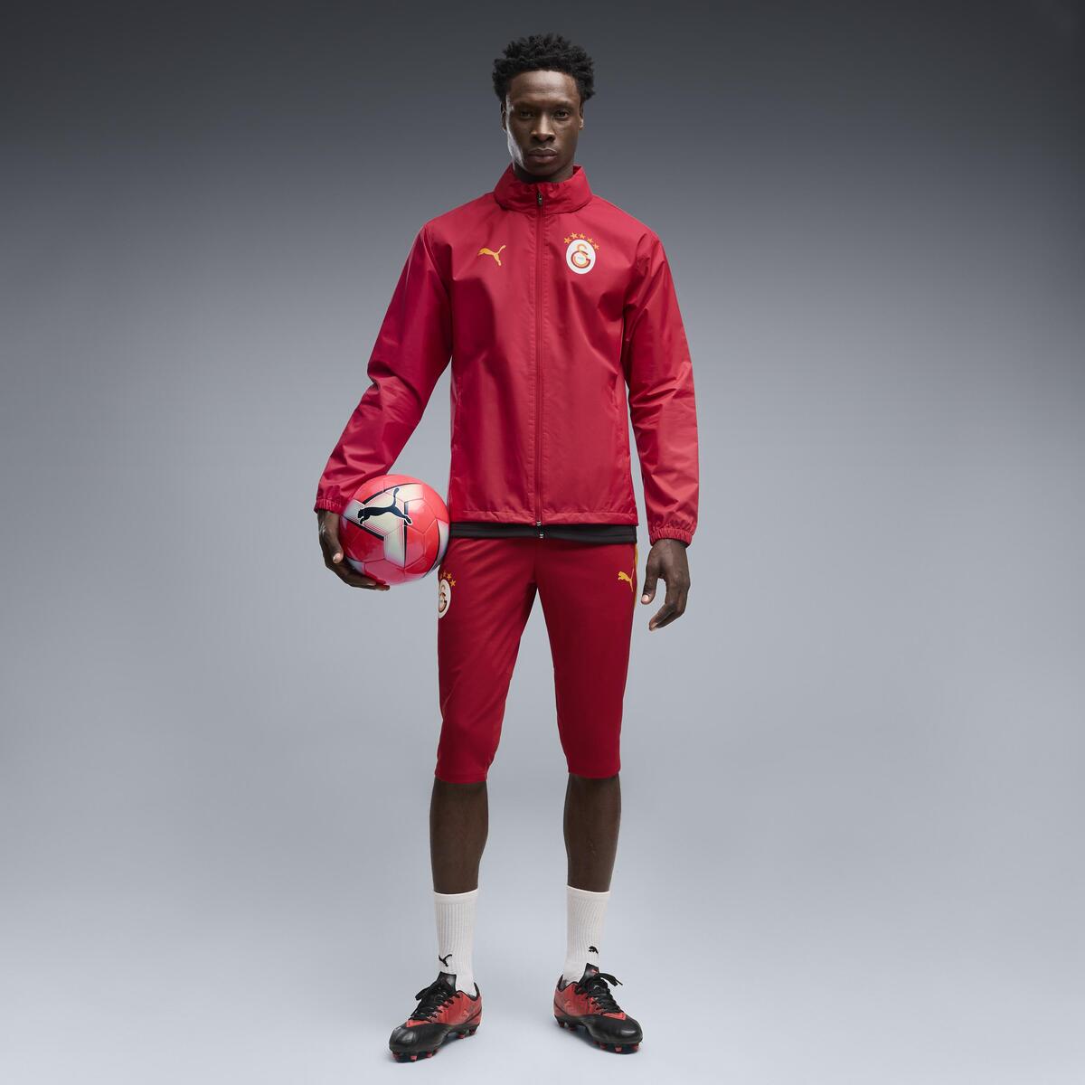 Puma GSK All-Weather Jacket Kırmızı Erkek Kapüşonlu Yağmurluk