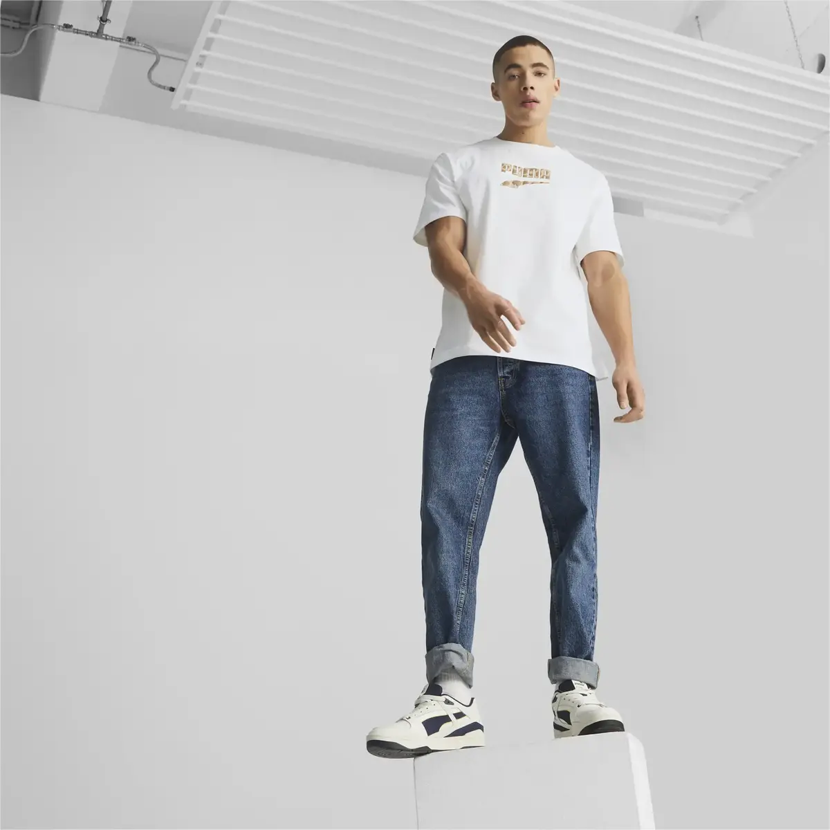 Puma Slipstream Always On Beyaz-Lacivert Erkek Günlük Spor Ayakkabı