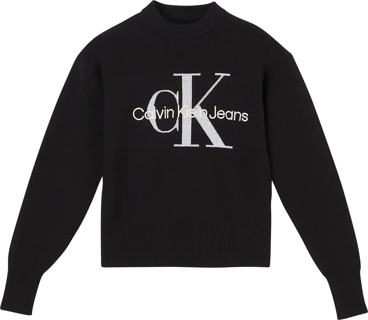 Calvin Klein MONOGRAM LOOSE SWEAT Kadın Siyah Kazak