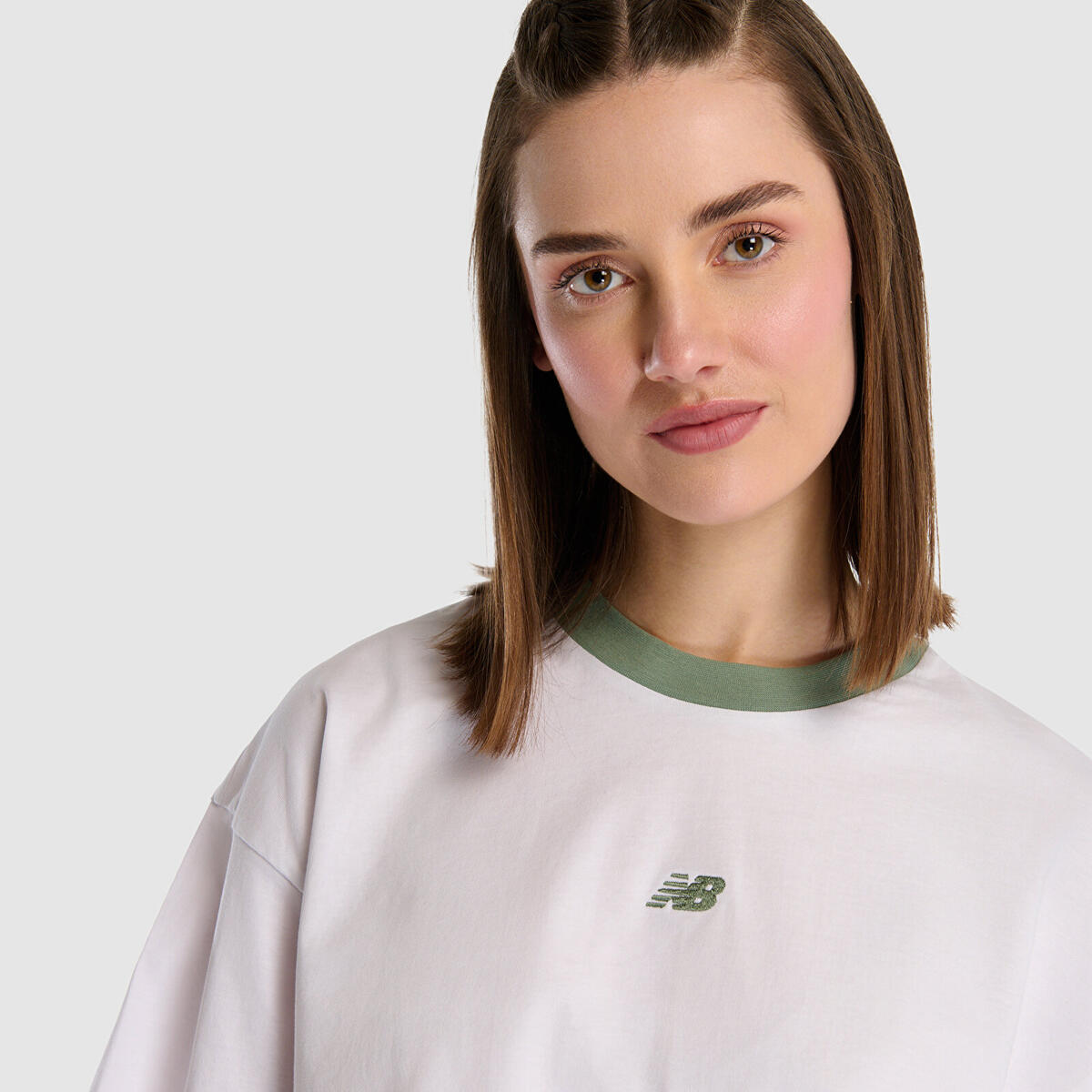 New Balance WNT1515 Kadın Beyaz T-Shirt