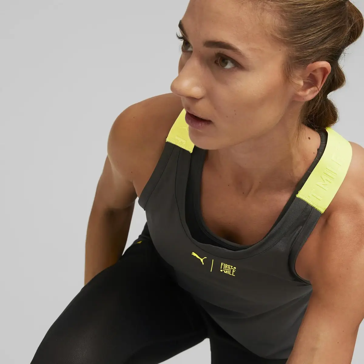 Puma W First Mile Siyah Kadın Spor T-Shirt