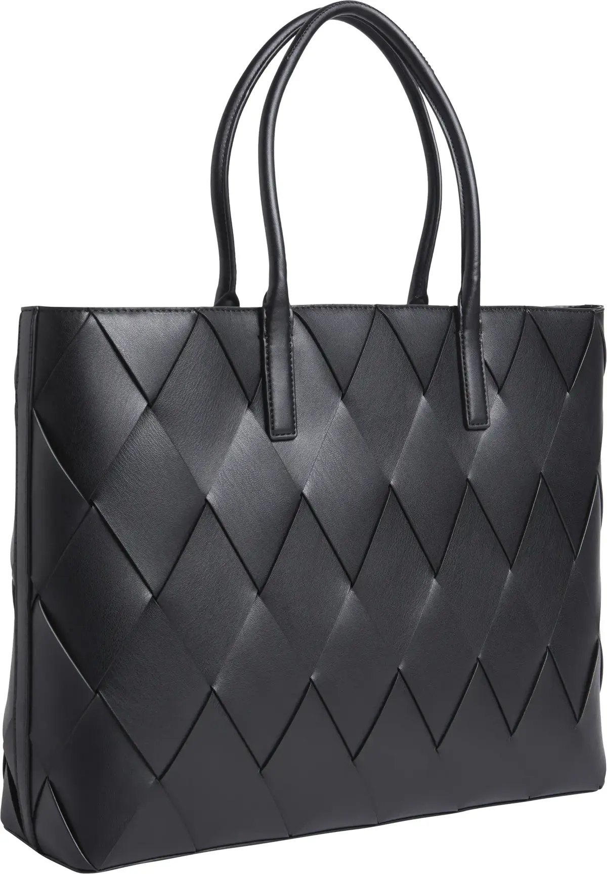 Calvin Klein CK WOVEN MEDIUM SHOP, BEH Siyah Kadın Çanta