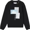 Calvin Klein SPLASH PHOTOPRINT CR Erkek Siyah Sweatshirt