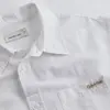 Calvin Klein LINEN COTTON S/S SHI, YAF Beyaz Erkek Gömlek