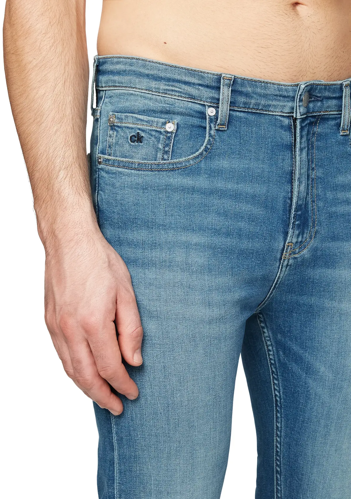 Calvin Klein SLIM TAPERED DIETER Erkek Mavi Kot Pantolon