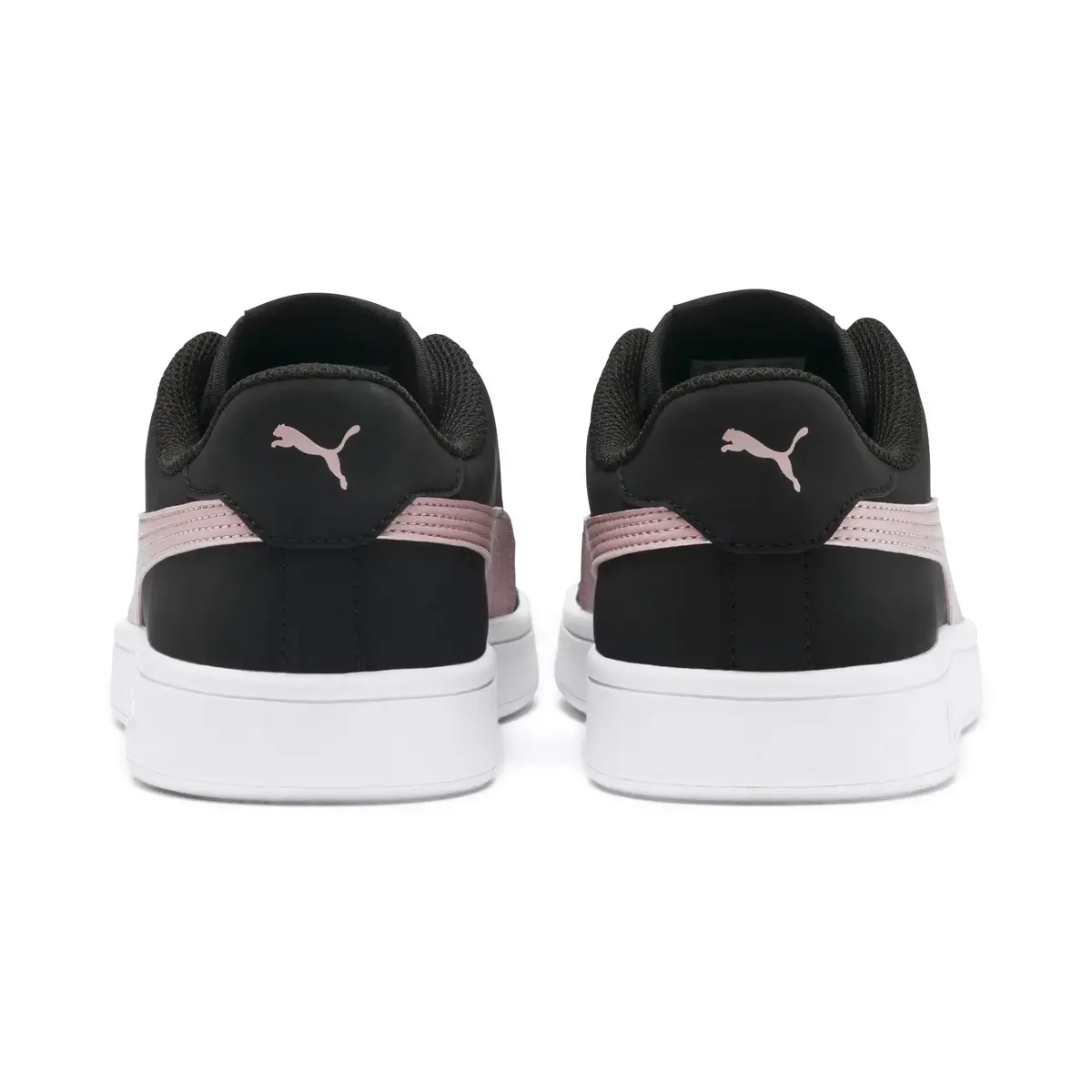 Puma Smash v2 Buck Siyah-Pembe Kadın Günlük Spor Ayakkabı