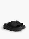 Calvin Klein TOOTHY COMBAT SANDAL Kadın Siyah Sandalet