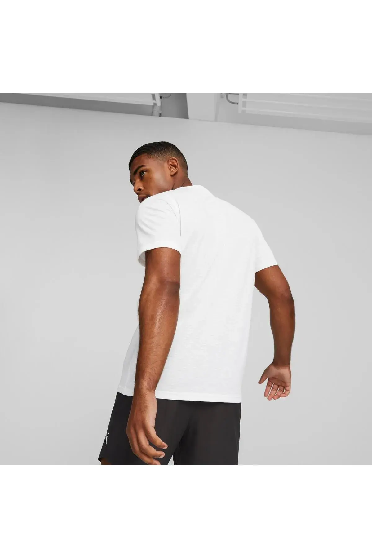 Puma Mens Graphıc Tee Emblem Beyaz Erkek Tişört