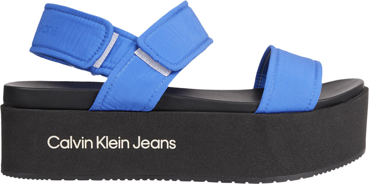 Calvin Klein FLATFORM SANDAL SOFT Kadın Mavi Sandalet