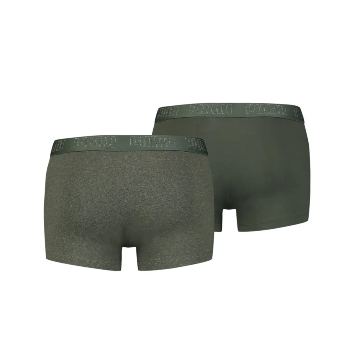 Puma PUMA BASIC TRUNK 2P green melange Yeşil Erkek 2'li Boxer