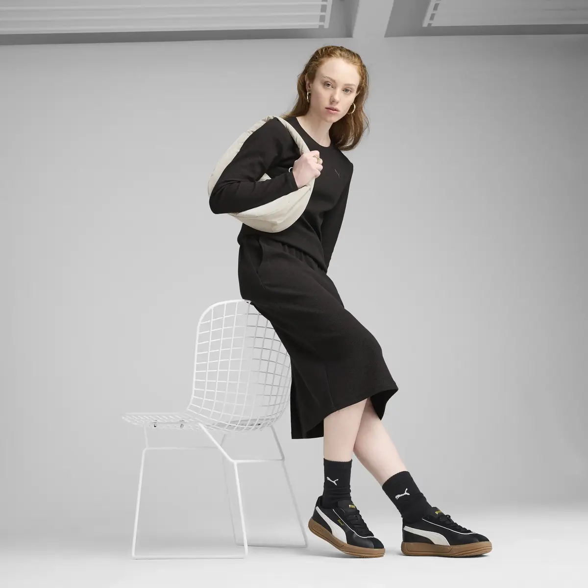Puma HER Skirt Siyah Kadın Elbise-Etek