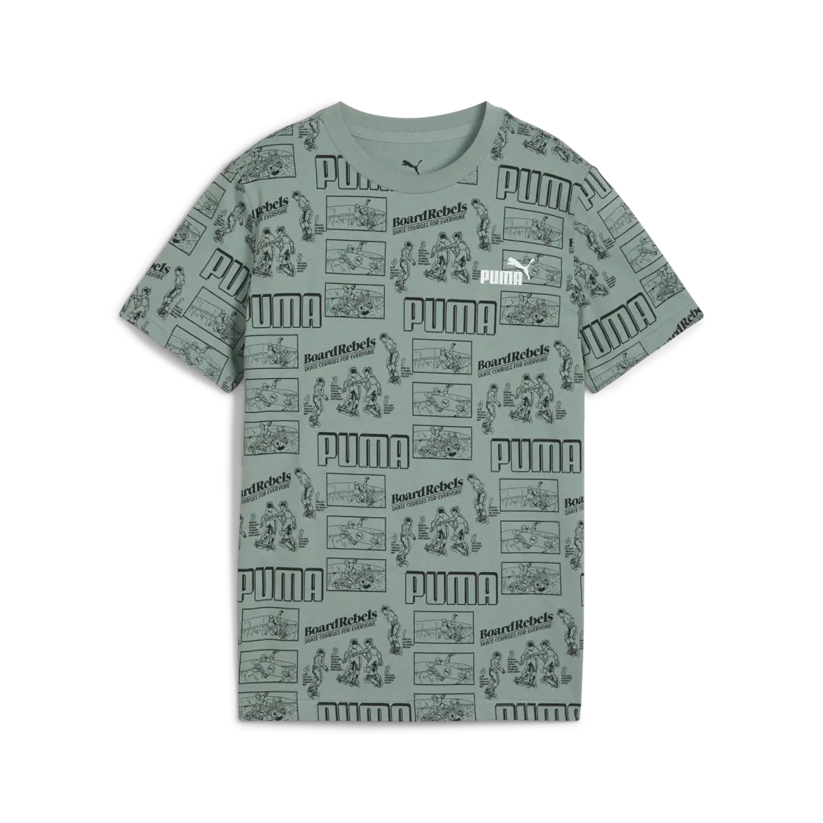 Puma MID90S AOP Tee Yeşil Unisex T-Shirt & Polo