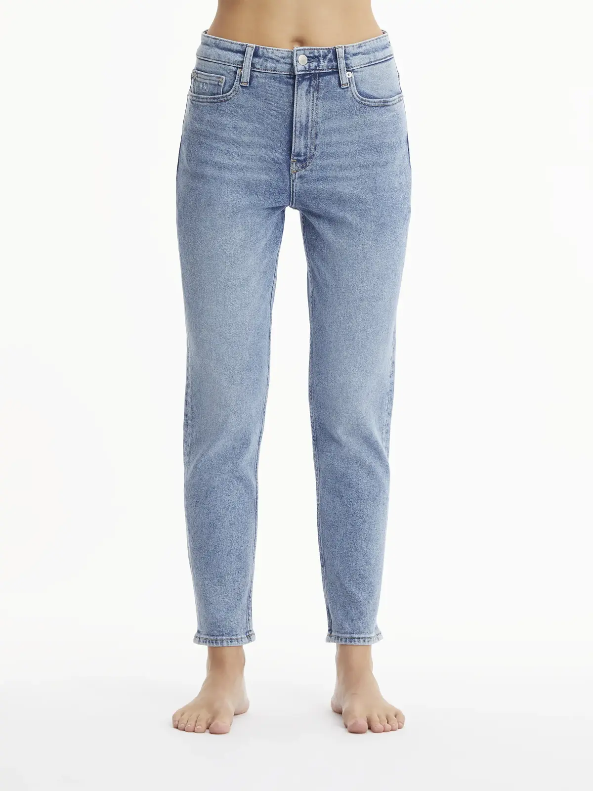 Calvin Klein MOM JEAN Kadın Mavi Kot Pantolon
