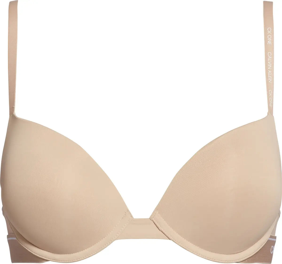 Calvin Klein PUSH UP PLUNGE Kadın Bej Sütyen
