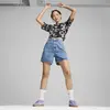 Puma ESS+ CLASS ACT AOP Tee Siyah Kadın T-Shirt