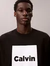 Calvin Klein LS PREMIUM FLEECE CA Siyah Erkek Tişört