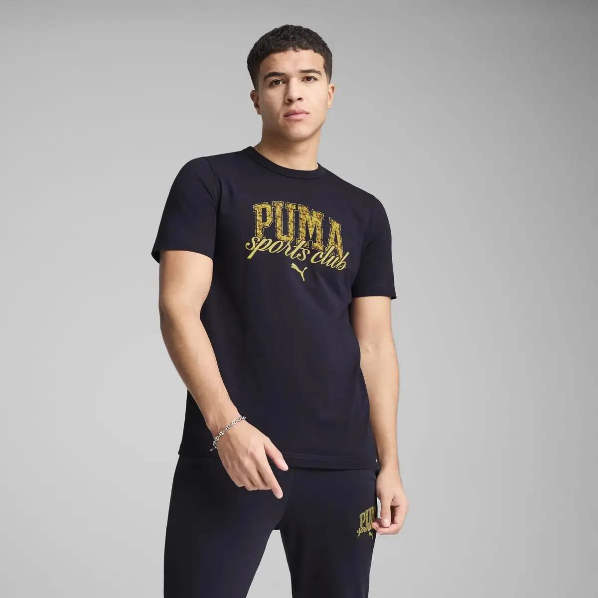 PUMA CLASS Graphic Tee Lacivert Erkek T-Shirt