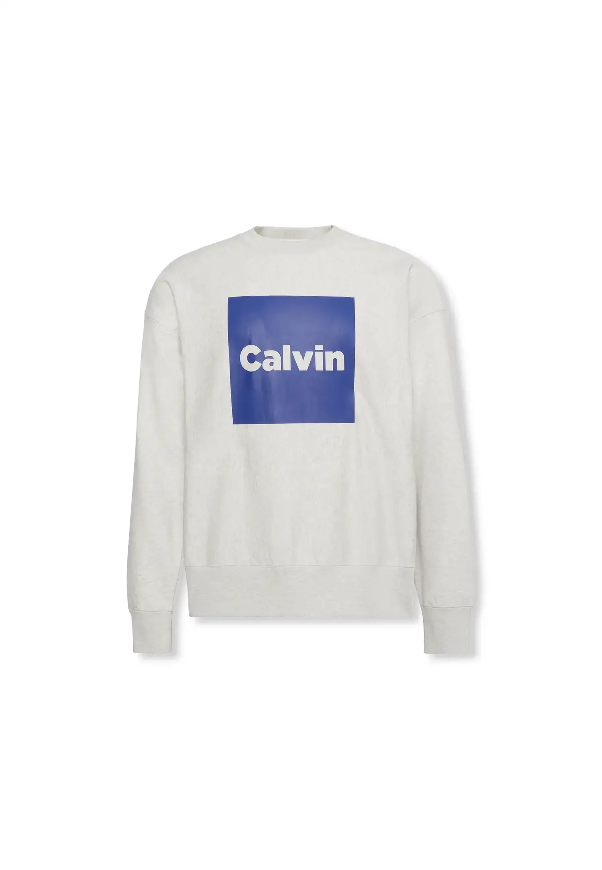 Calvin Klein LS PREMIUM FLEECE CA, V7L Beyaz Erkek Sweatshirt