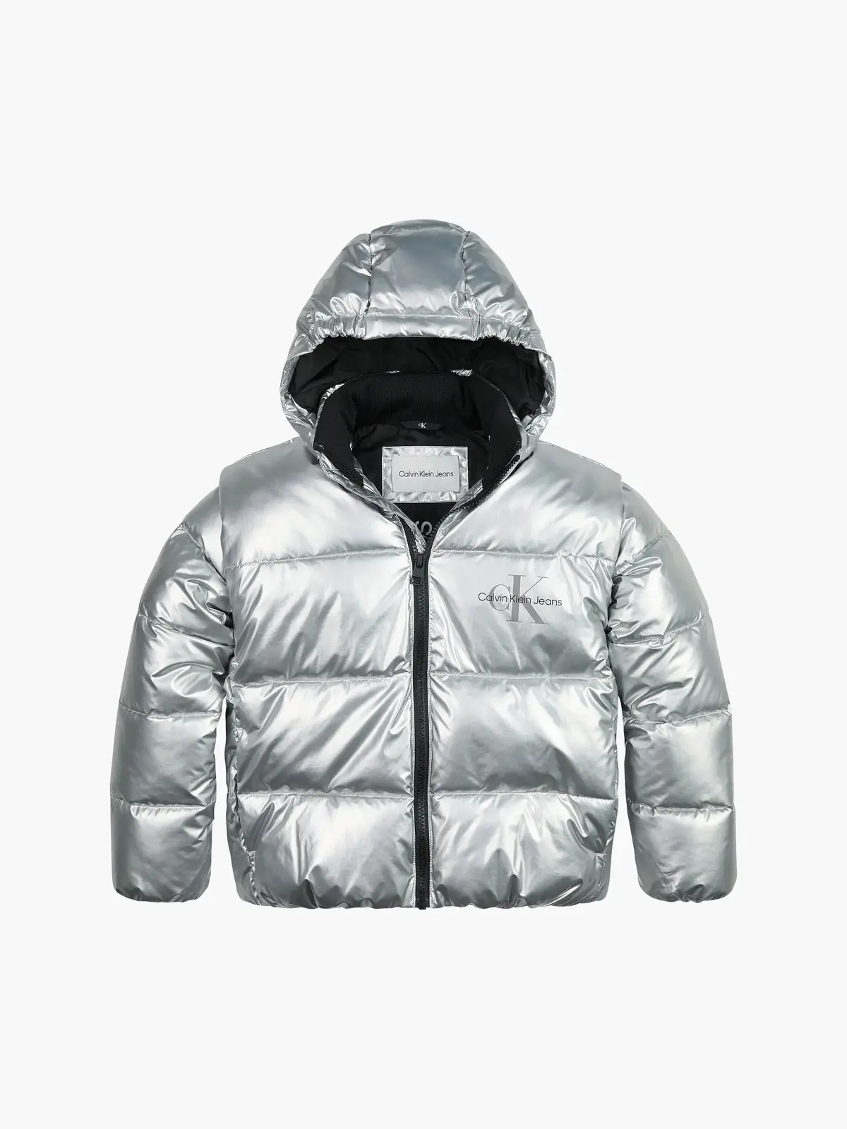 Calvin Klein 2 IN 1 METALLIC PUFF Kadın Gri Şişme Mont