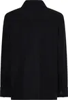 Tommy Hilfiger WOOL BLEND SHACKET Kadın Siyah Blazer