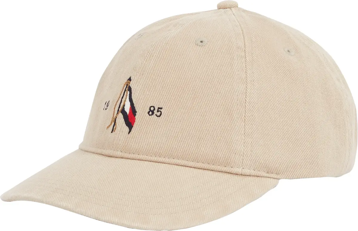 Tommy Hilfiger SEASONAL FLAG WASH 6, RBT Bej Erkek Şapka