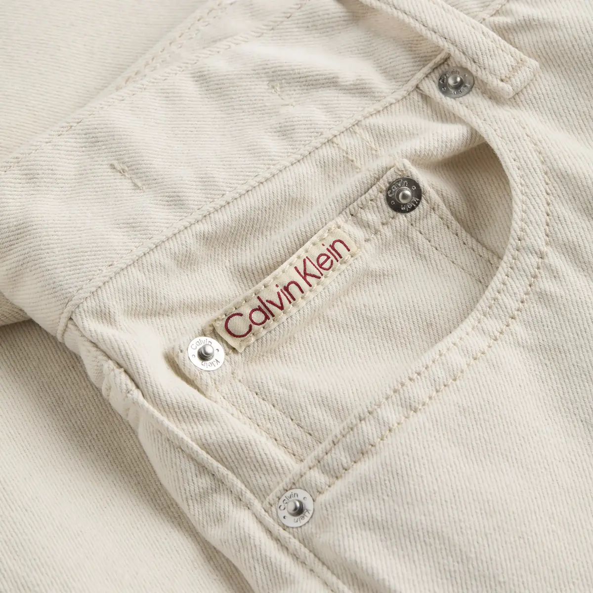 Calvin Klein DAD JEAN, 1AA Krem Erkek Jean Pantolon