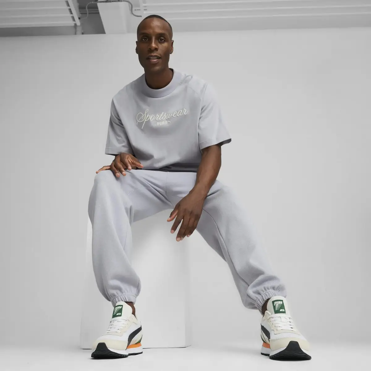 PUMA CLASSICS+ Sweatpants Gri Erkek Eşofman Altı