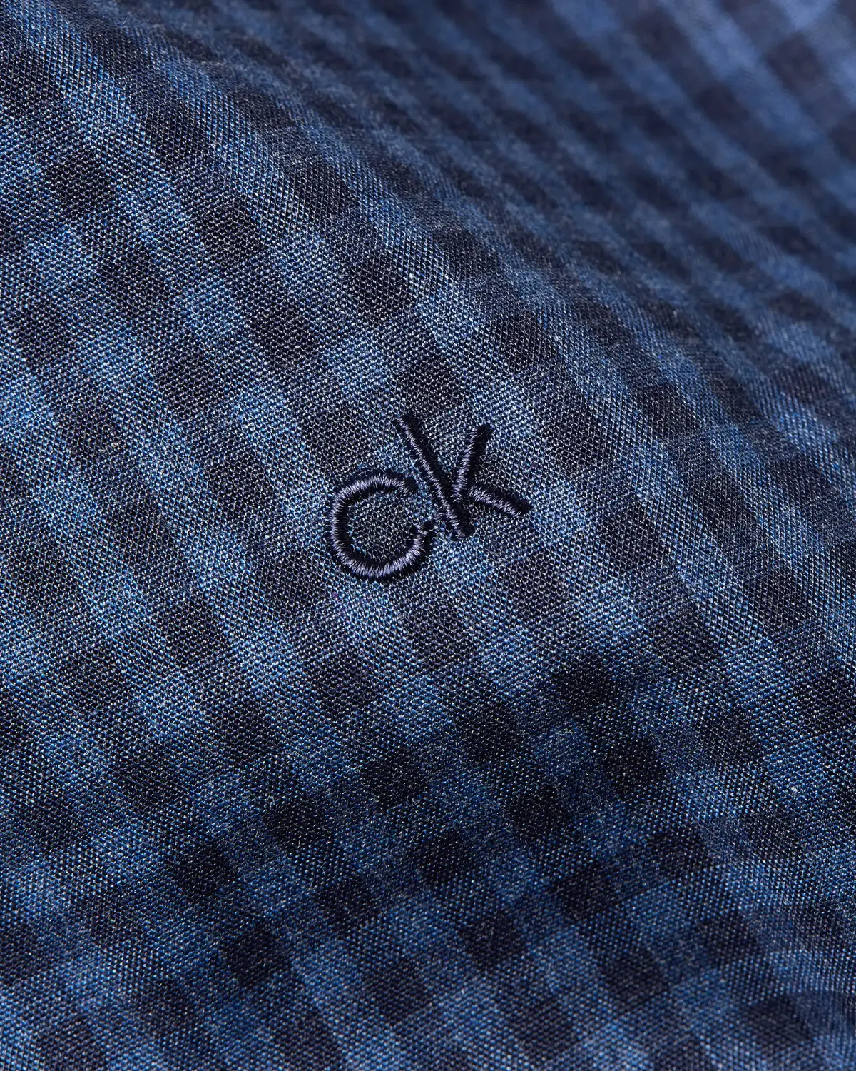 Calvin Klein PRINTED EASY CARE SL Erkek Lacivert Gömlek