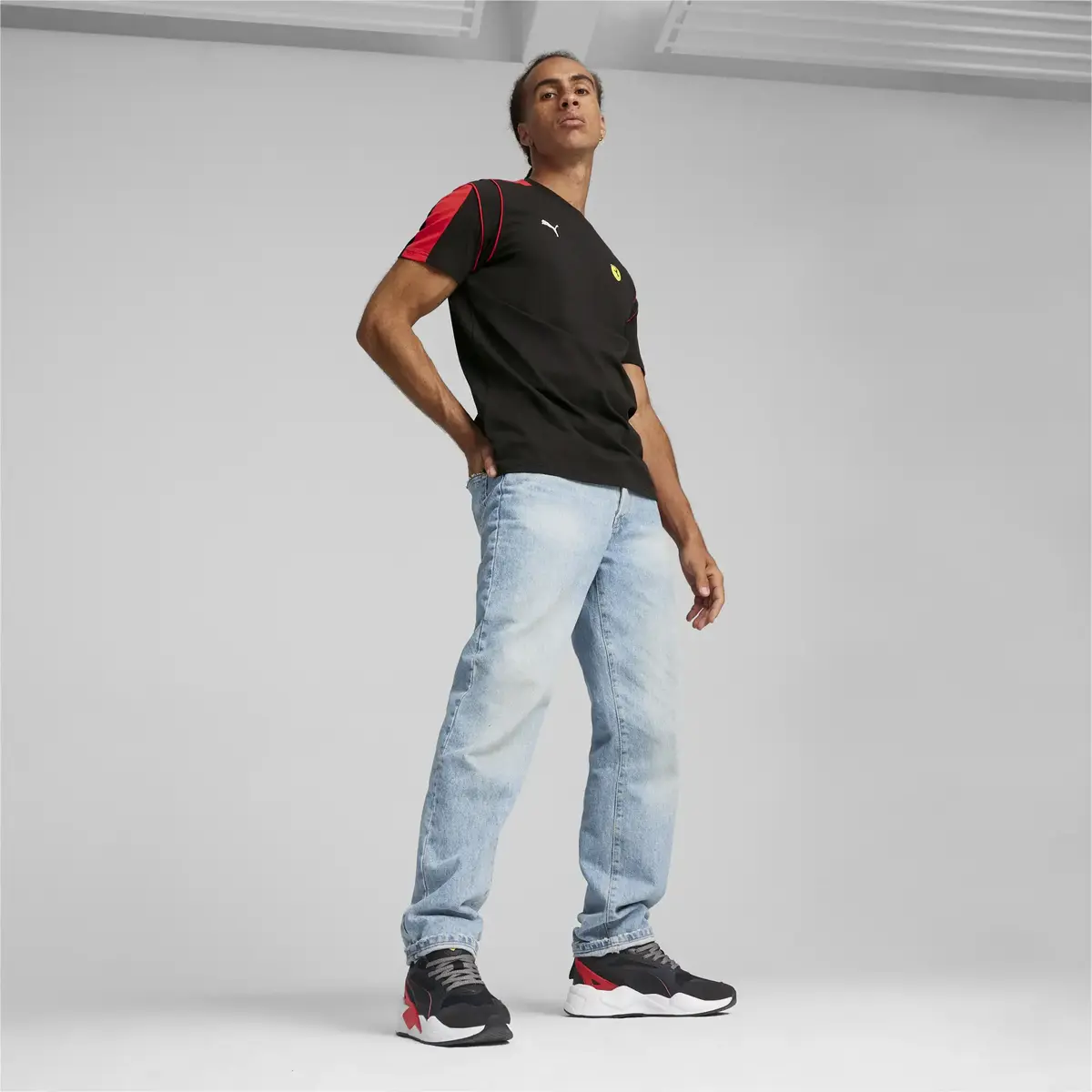 Puma Ferrari Race MT7 Tee Siyah Erkek T-Shirt