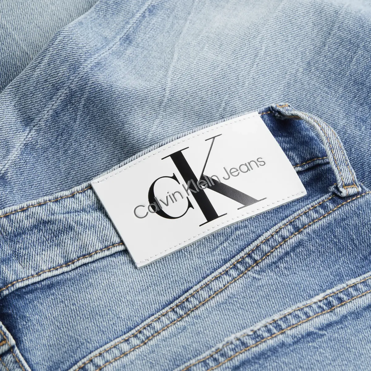 Calvin Klein SLIM Erkek Mavi Kot Pantolon
