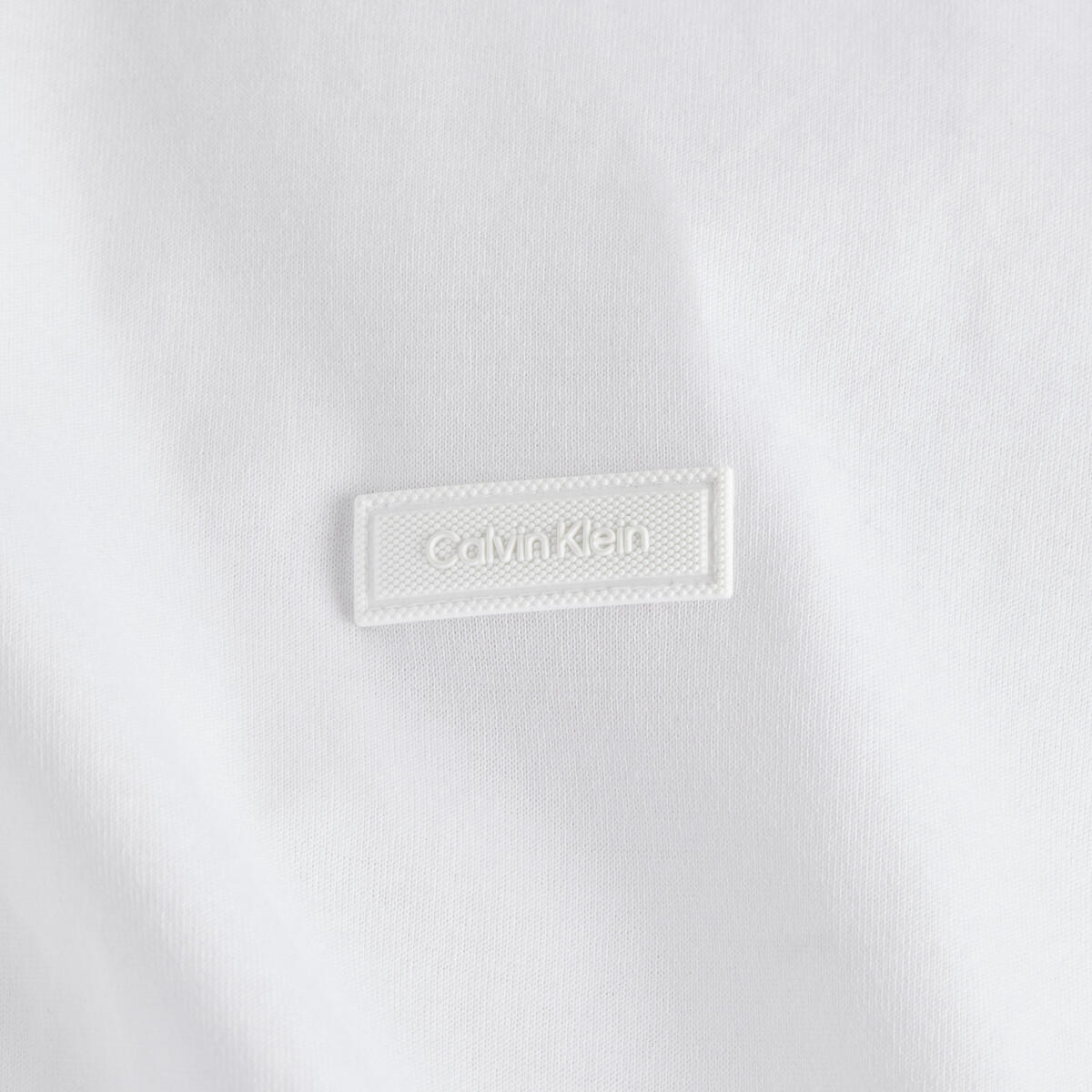 Calvin Klein MERCERIZED COTTON T- Erkek Beyaz T-Shirt
