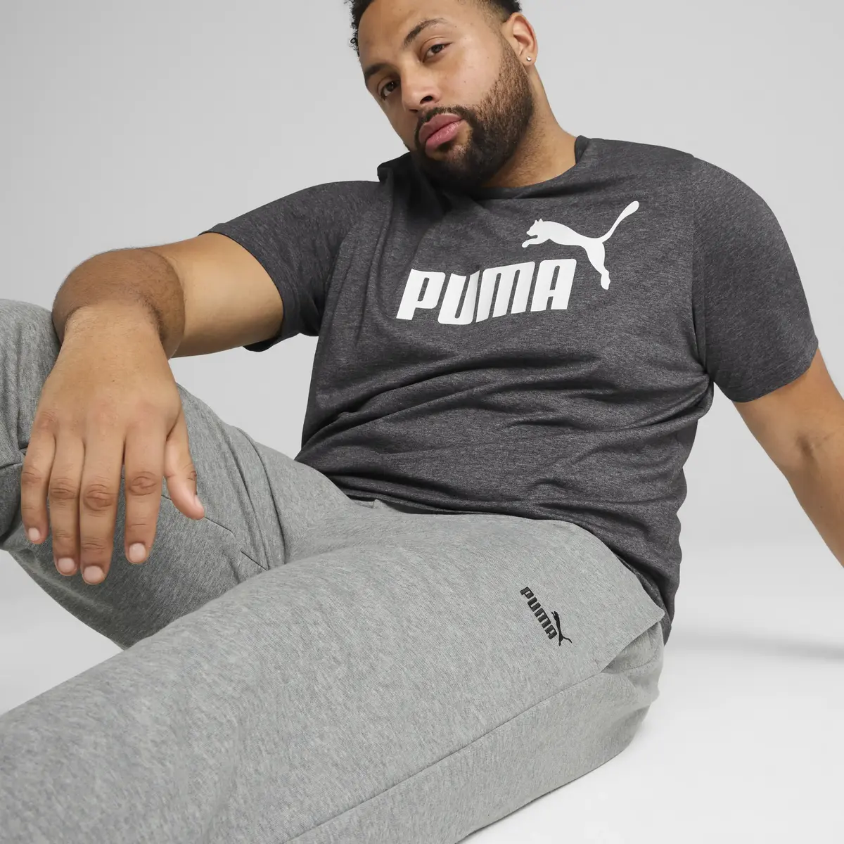 Puma ESS No. 1 Logo Sweatpants TR Gri Erkek Eşofman Alt