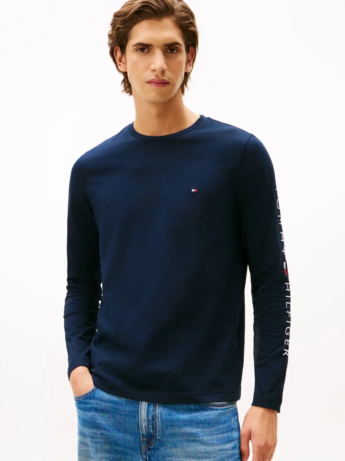 TOMMY LOGO LONG SLEE, DW5