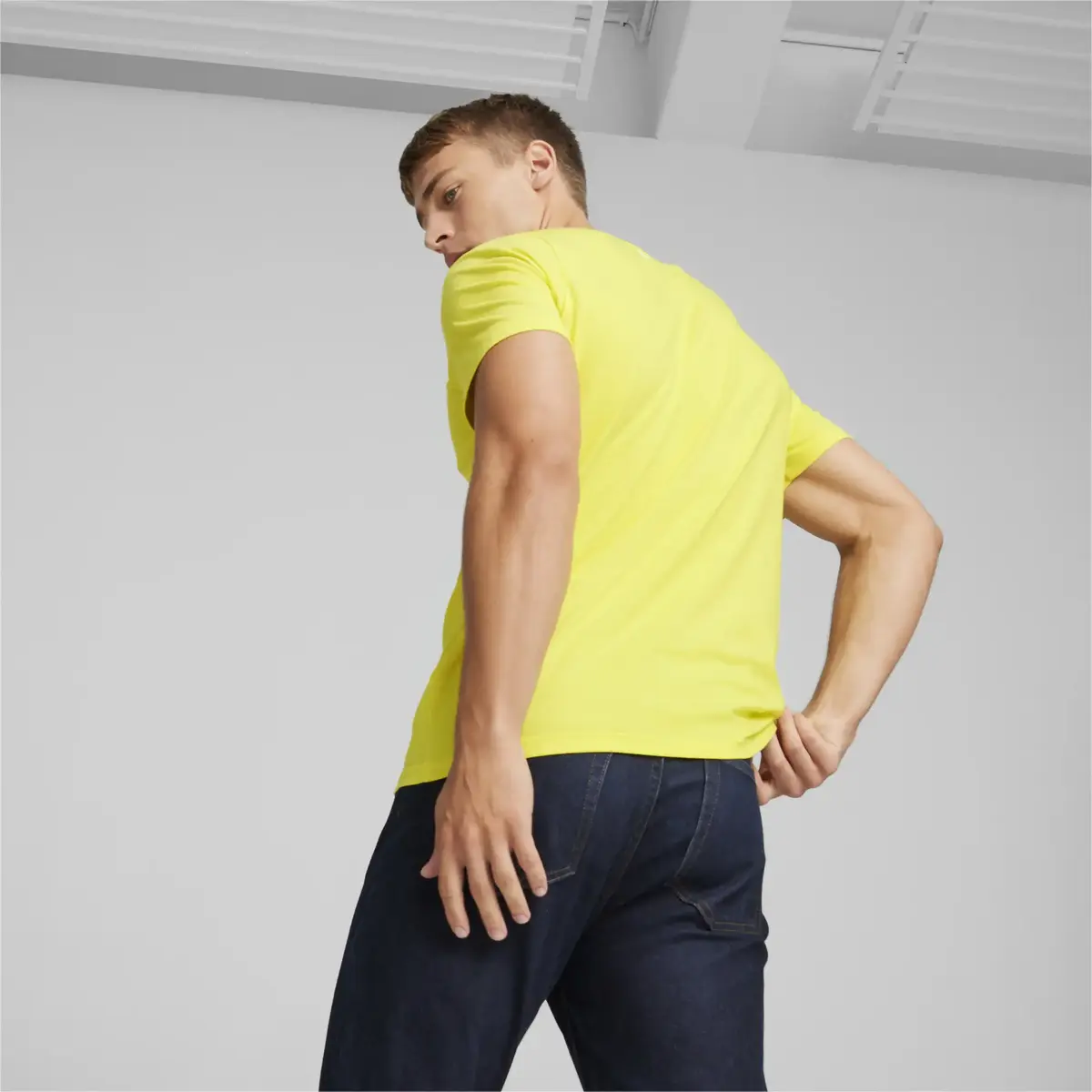 Puma Ferrari Race Big Shld T Clrd Sarı Erkek Tişört