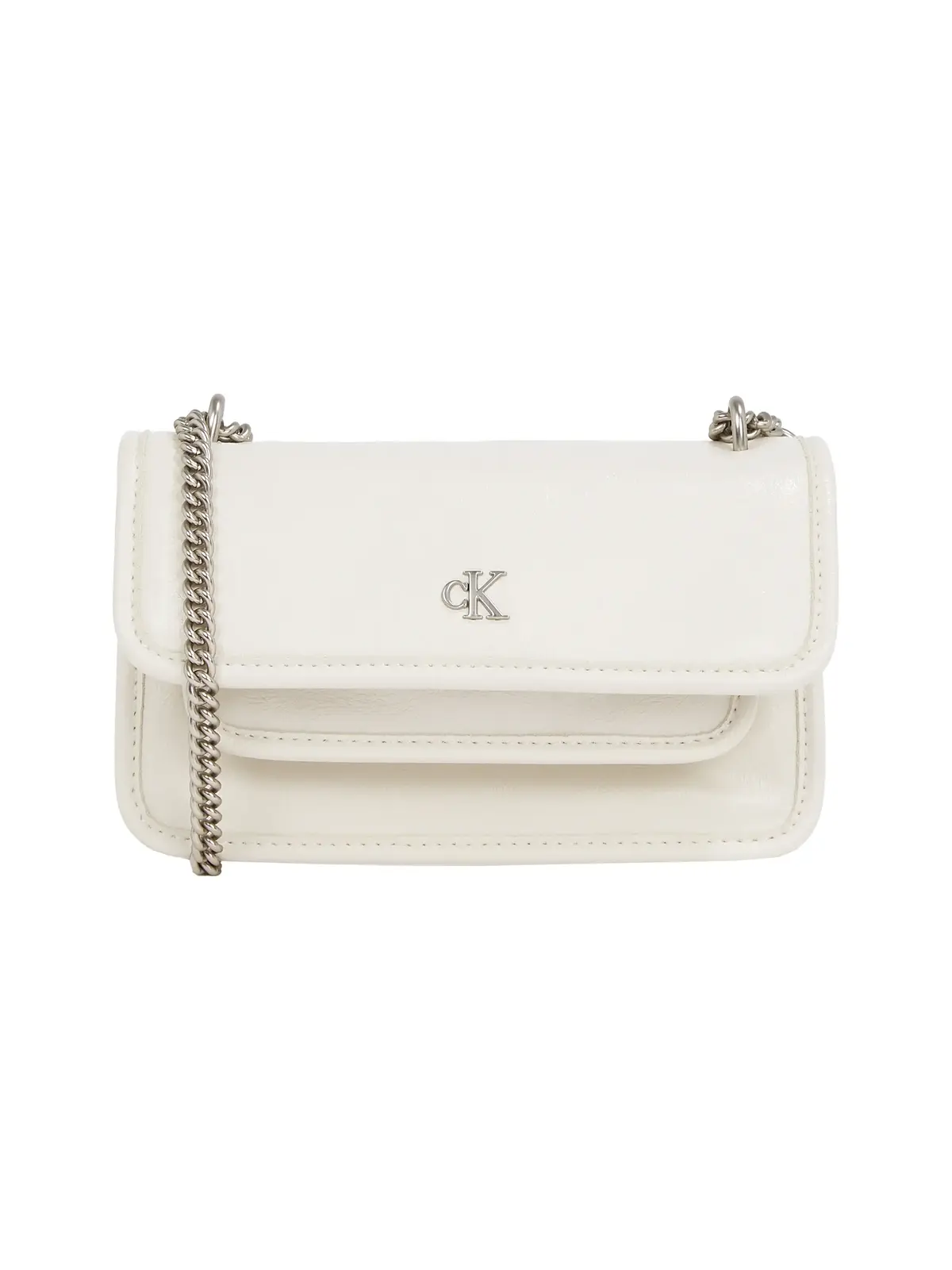 Calvin Klein CHAIN EW FLAP CONV C, 67U Gri Kadın Çanta & Cüzdan