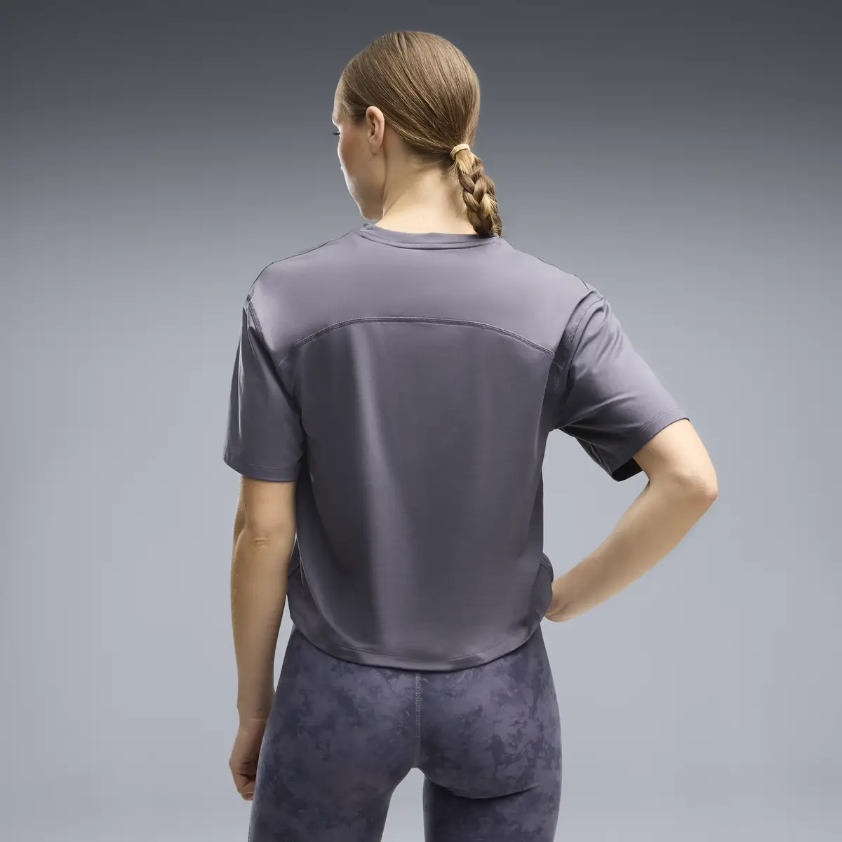 Puma W CLOUDSPUN RELAXED TEE Mavi Kadın T-Shirt