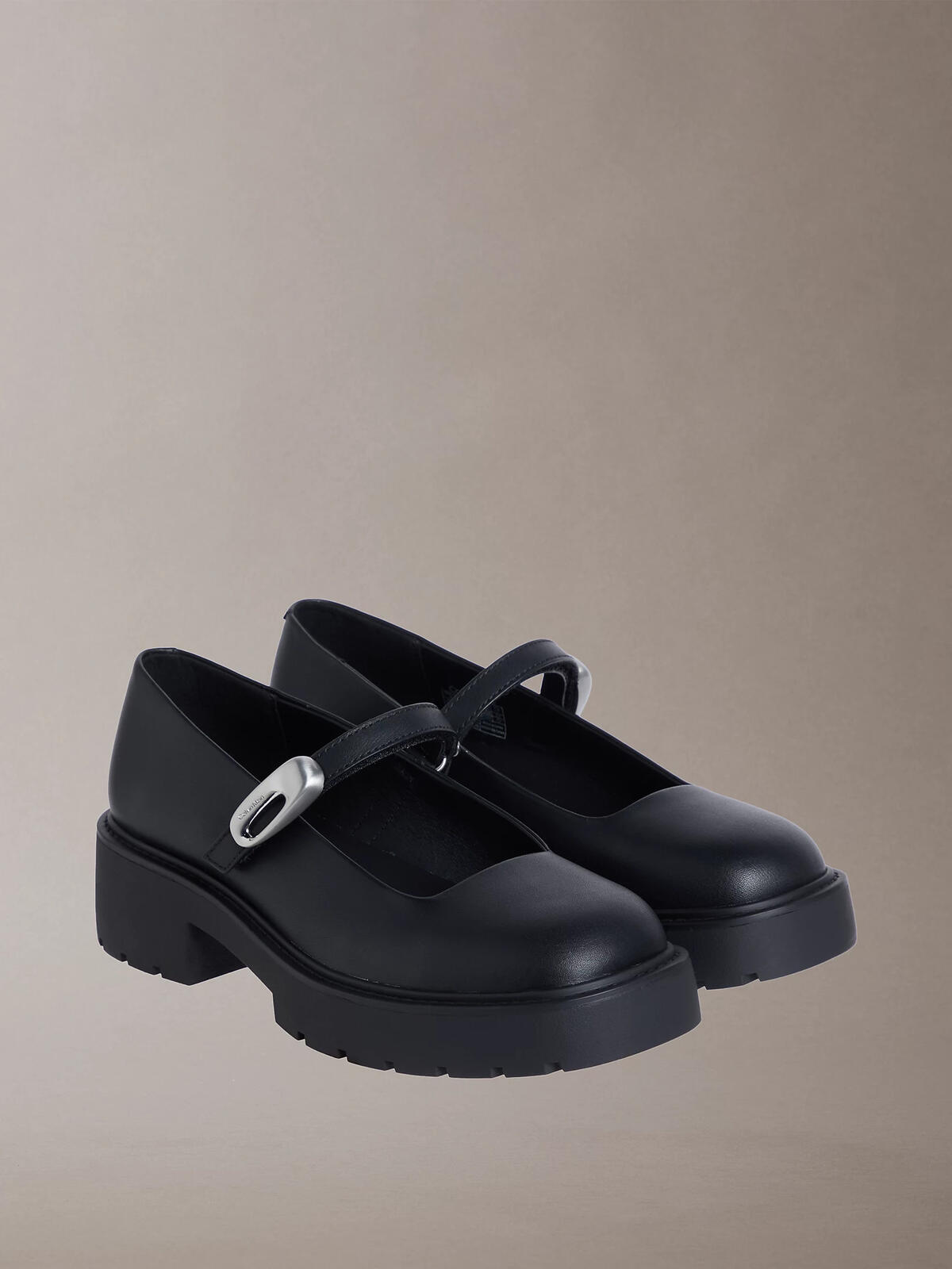Calvin Klein CHUNKY LOAFER MJ LTH, BEH Siyah Kadın Ayakkabı