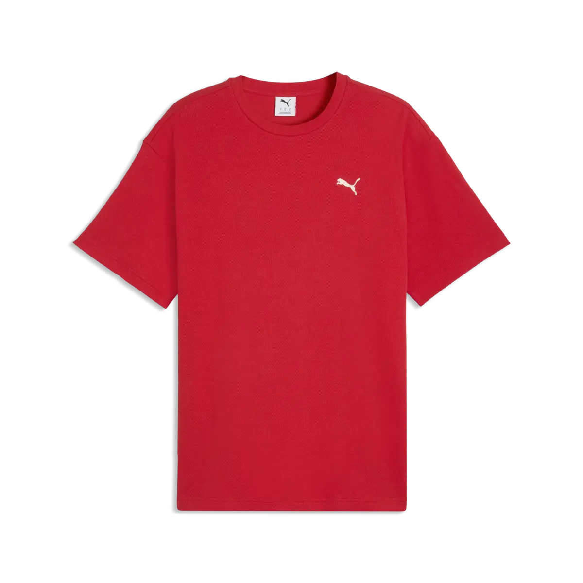Puma ESS ELEVATED Relaxed Tee Kırmızı Erkek T-Shirt & Polo