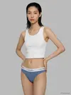 Calvin Klein THONG 2PK Mavi-Siyah 2li Paket