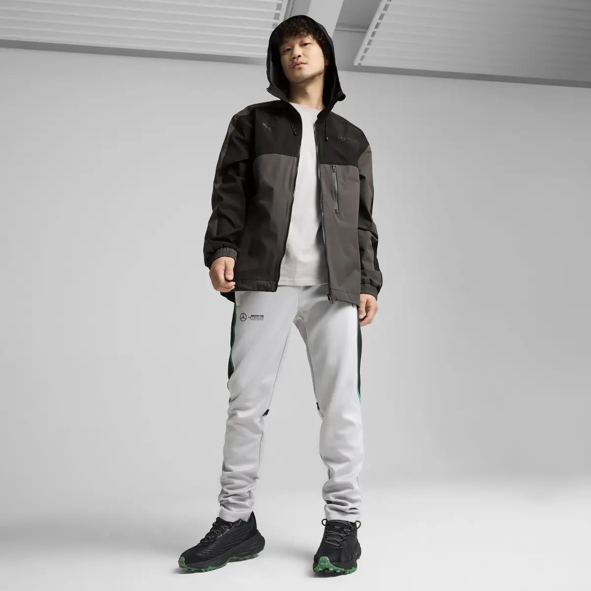 Puma MAPF1 Statement Woven Jacket Siyah Erkek Sweatshirt