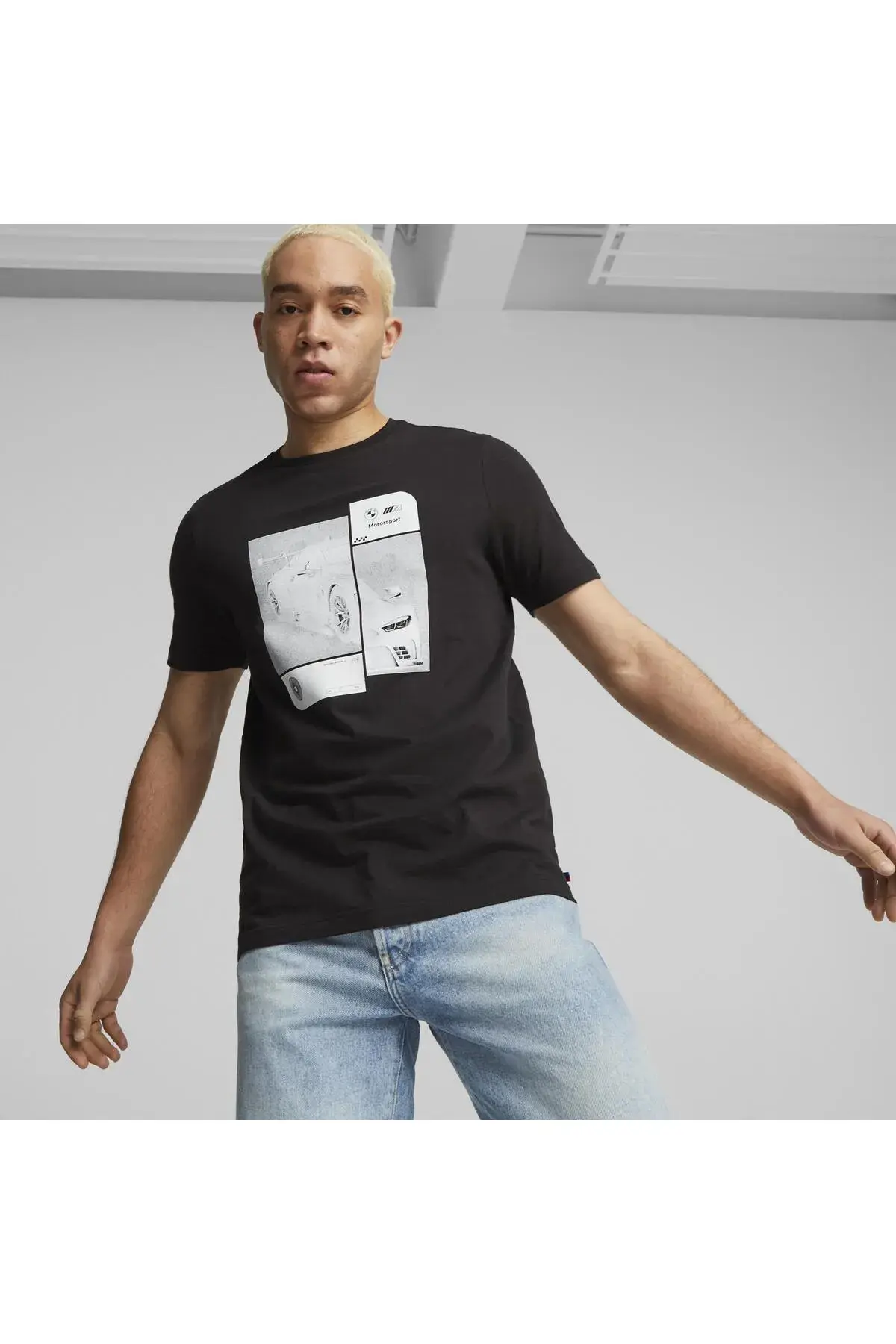 Puma BMW MMS ESS Car Graphic Tee Siyah Erkek T-Shirt
