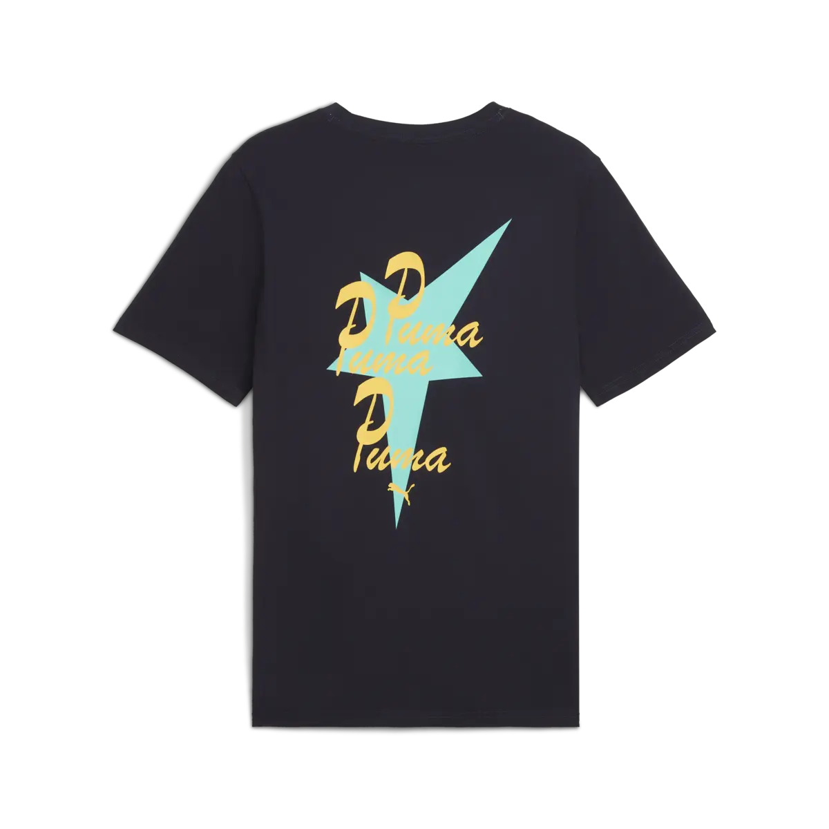 PUMA WARDROBE ESS Graphic Tee Lacivert Erkek T-Shirt