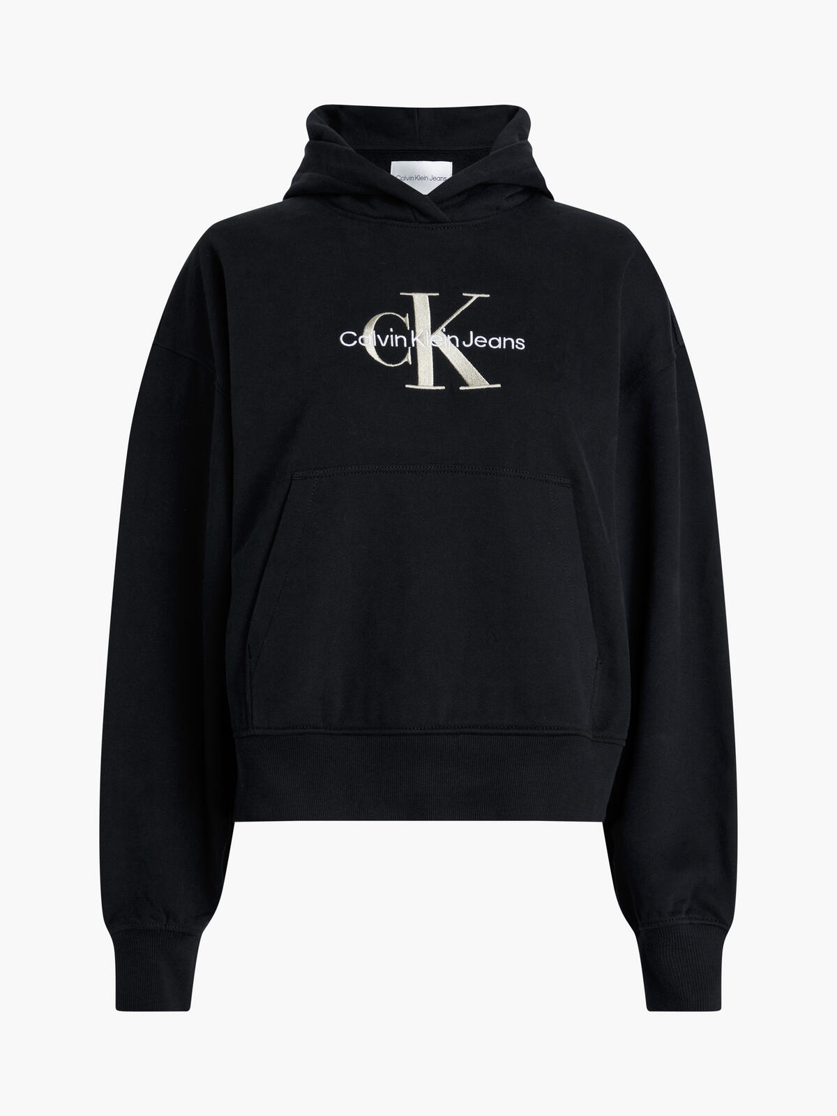 Calvin Klein PREMIUM MONOLOGO HOO Kadın Siyah Hoodie